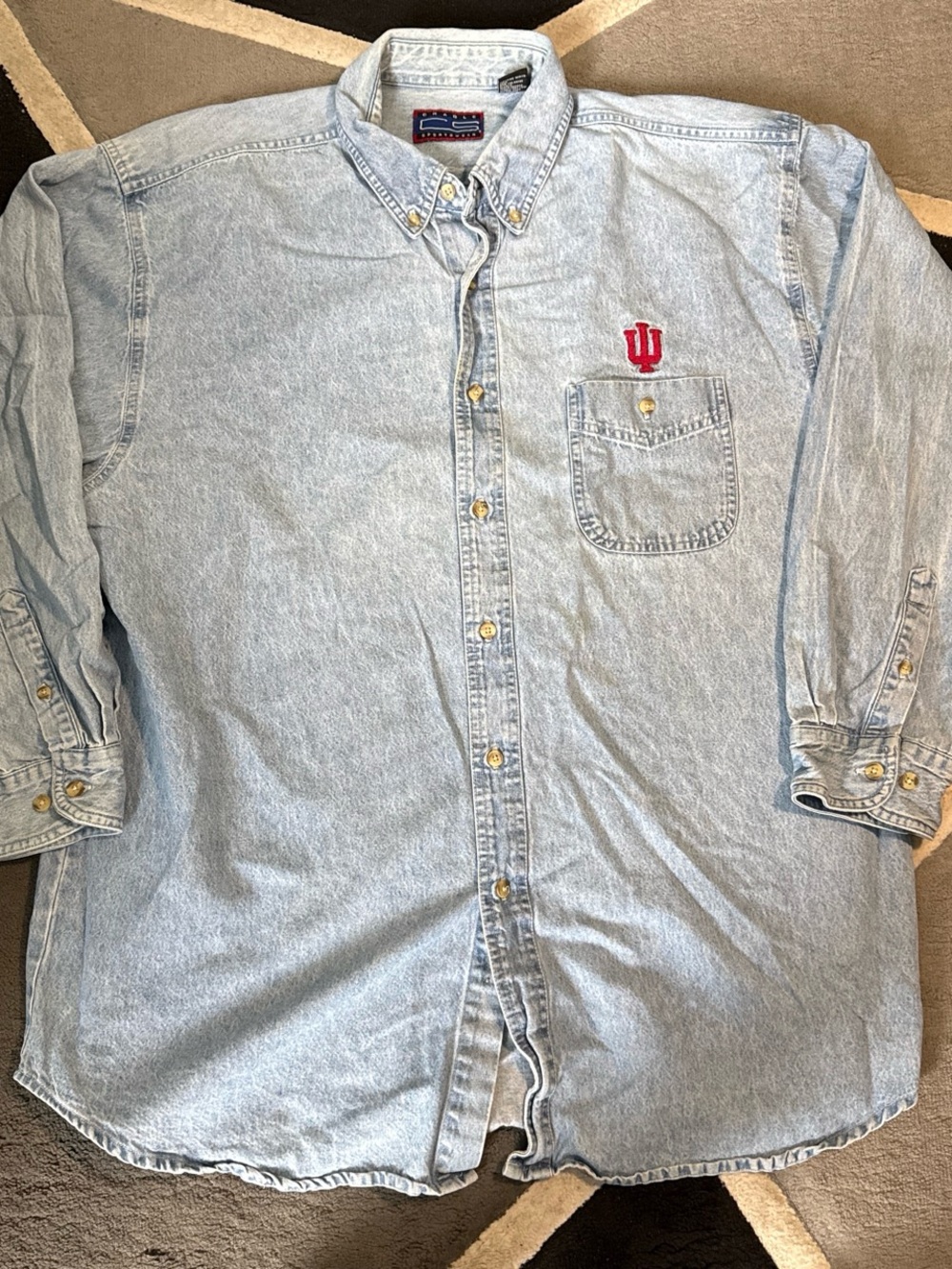 Indiana University vintage denim shirt